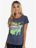 Rugrats Reptar Wagon Womens Tee - BoxLunch Exclusive, BLUE, hi-res