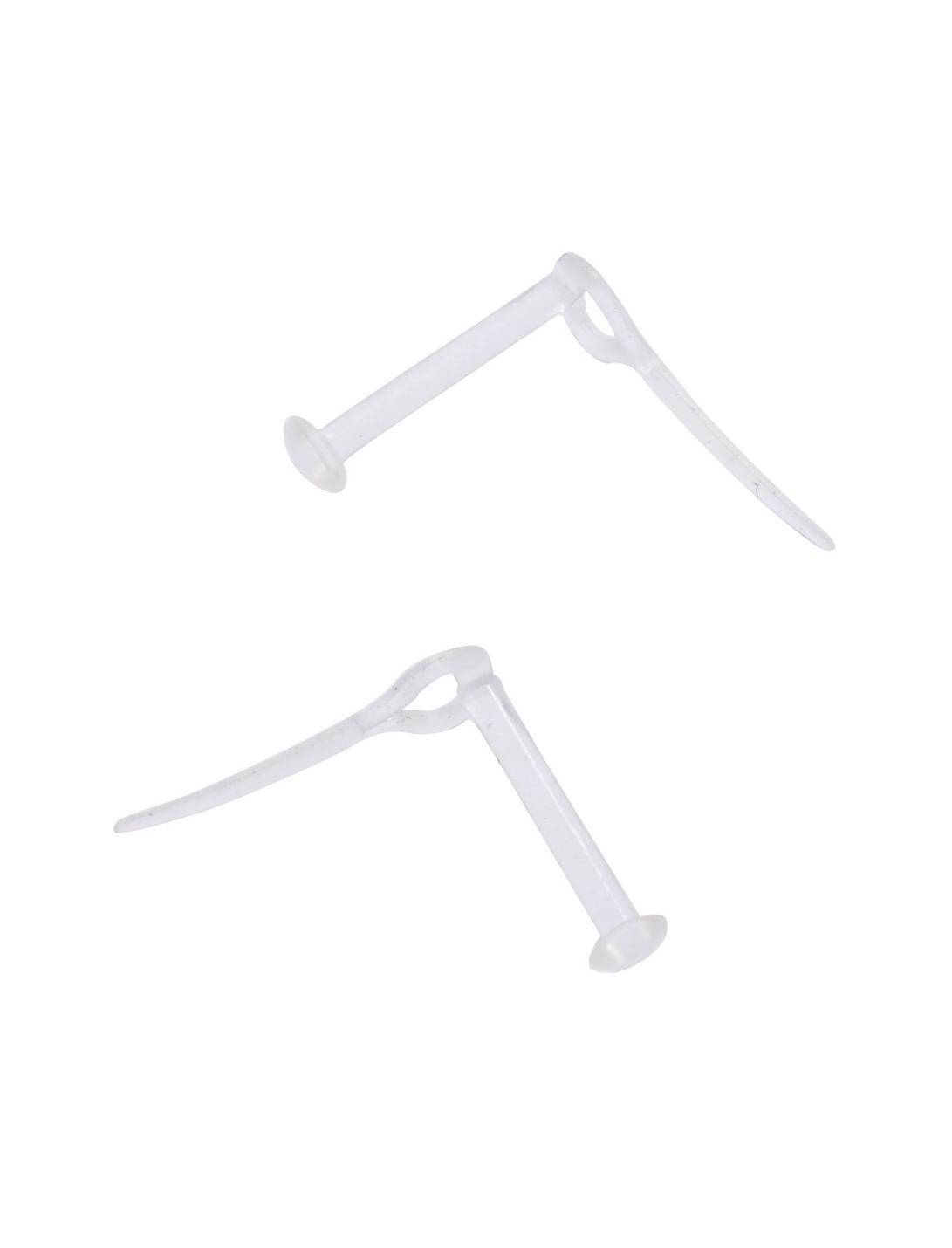 Kaos Silicone Clear Heart Retainer 2 Pack, CLEAR, hi-res