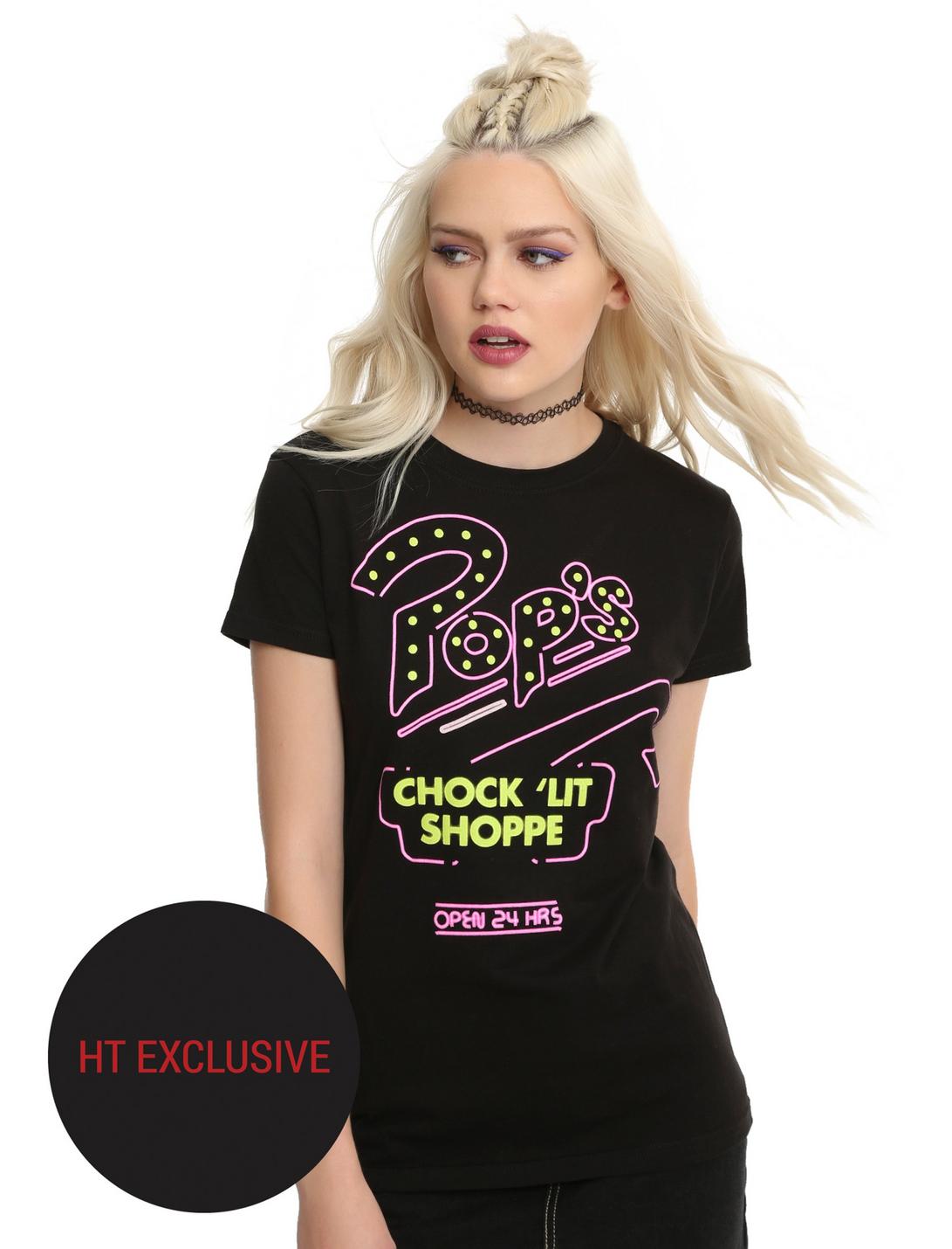 Riverdale Pop's Girls T-Shirt Hot Topic Exclusive, BLACK, hi-res
