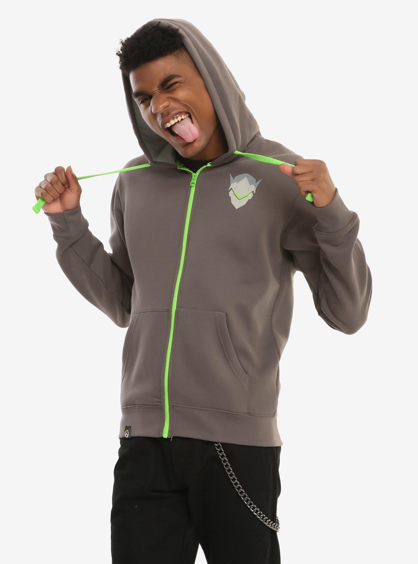 J!NX Overwatch Ultimate Genji Hoodie, GREY, hi-res