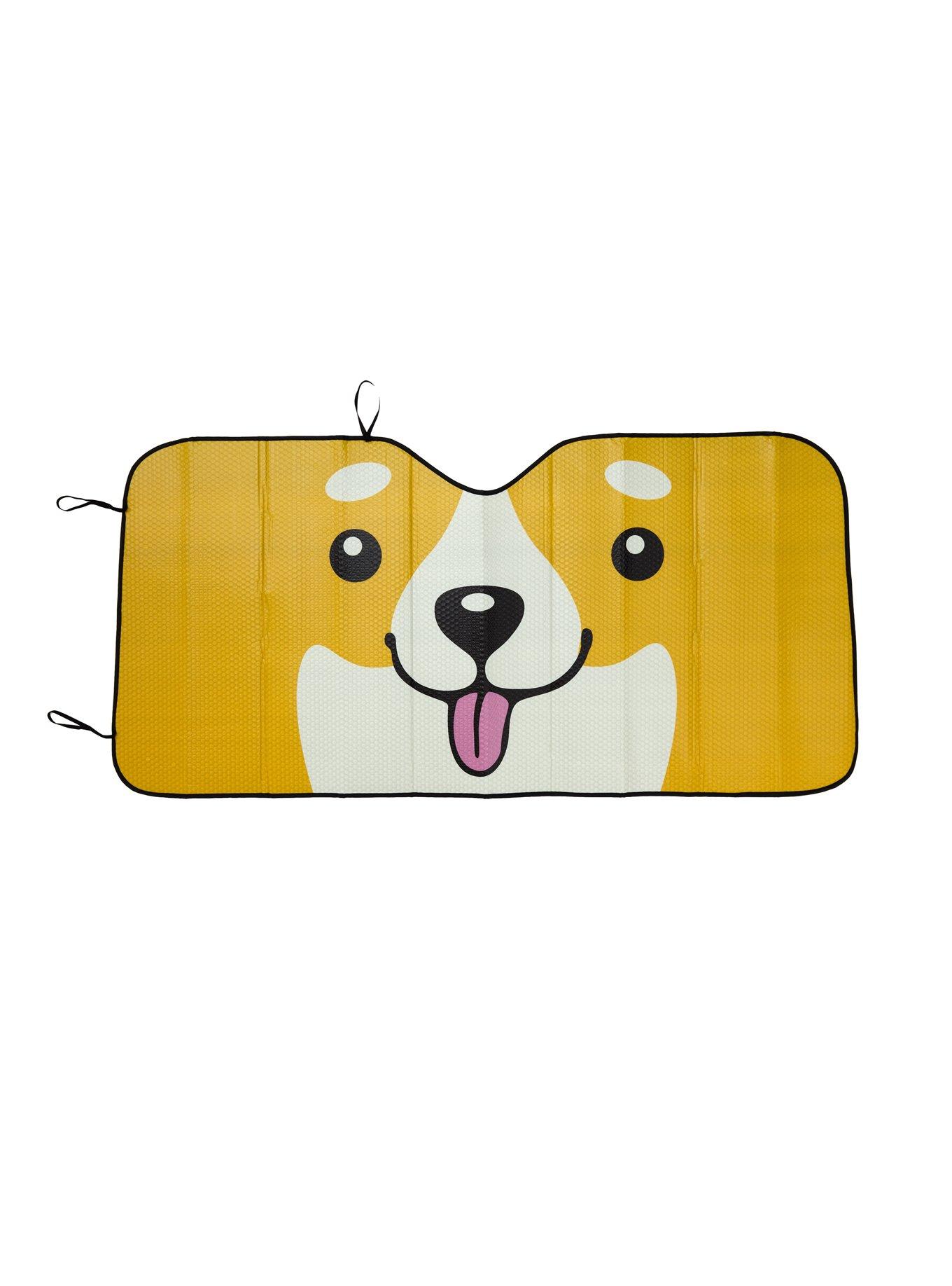 Corgi Face Accordion Sunshade, , hi-res