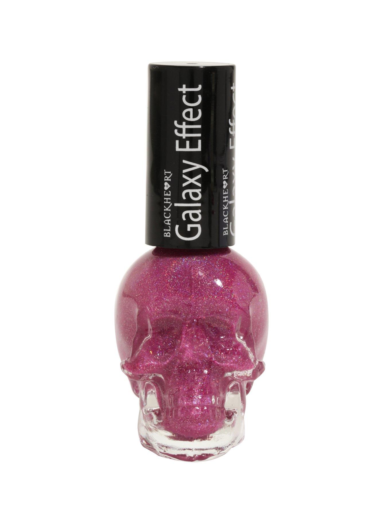 Blackheart Beauty Galaxy Effect Pink Nail Polish, , hi-res