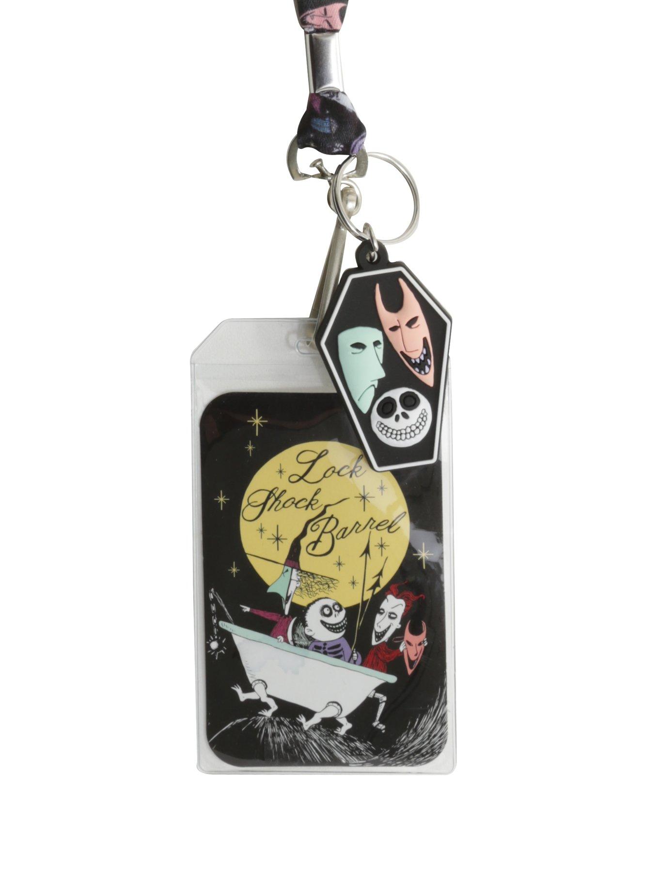 The Nightmare Before Christmas Lock Shock & Barrel Lanyard Hot Topic