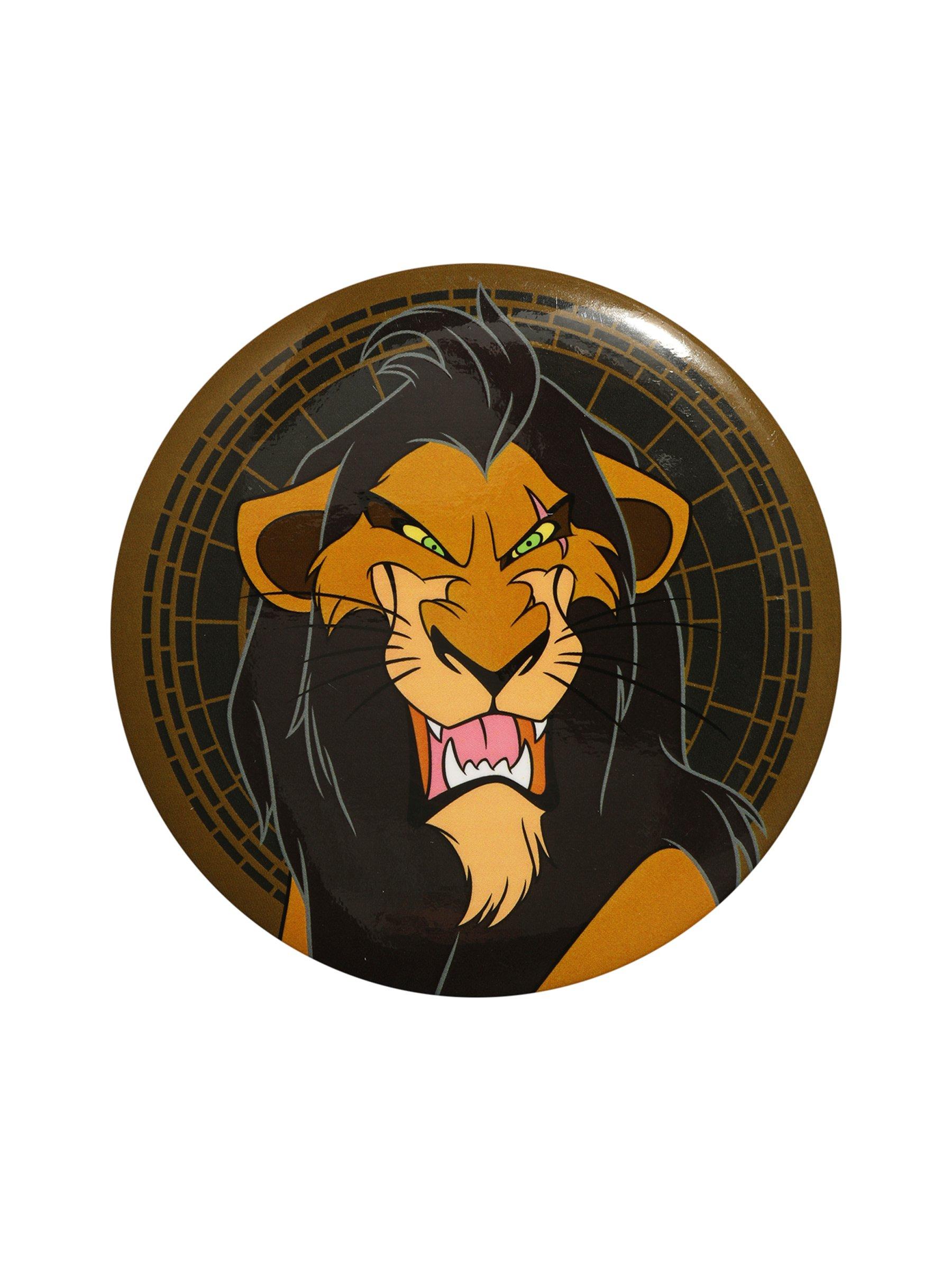 Disney The Lion King Scar 3 Inch Pin, , hi-res