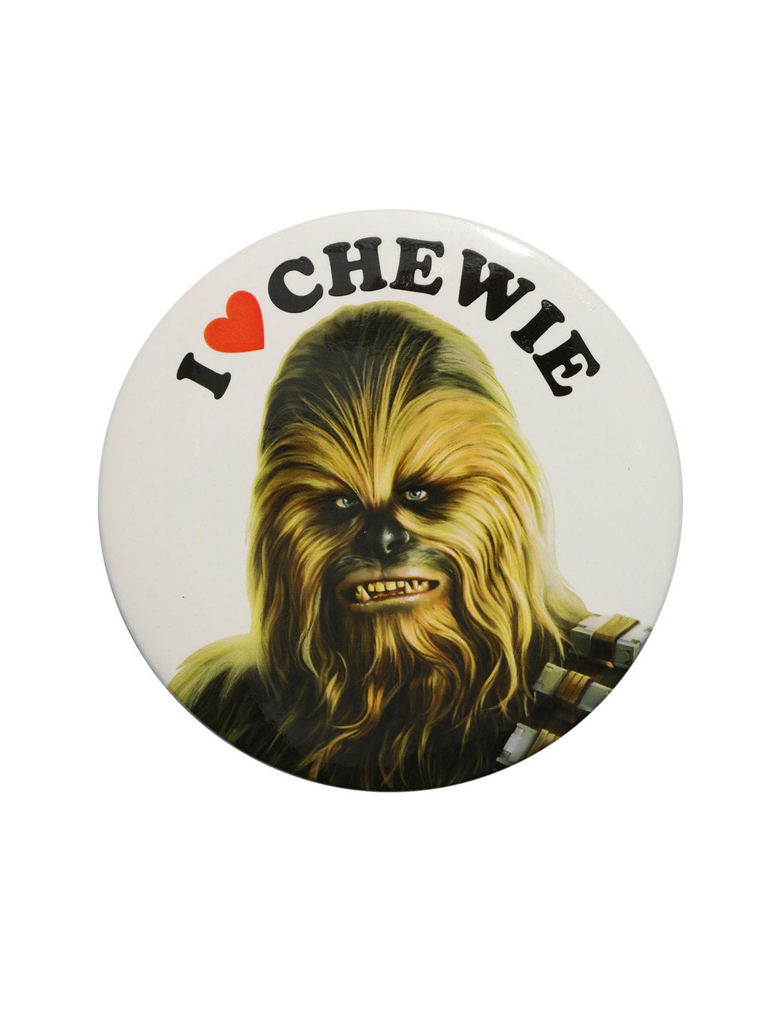 Star Wars I (Heart) Chewie 3 Inch Pin, , hi-res