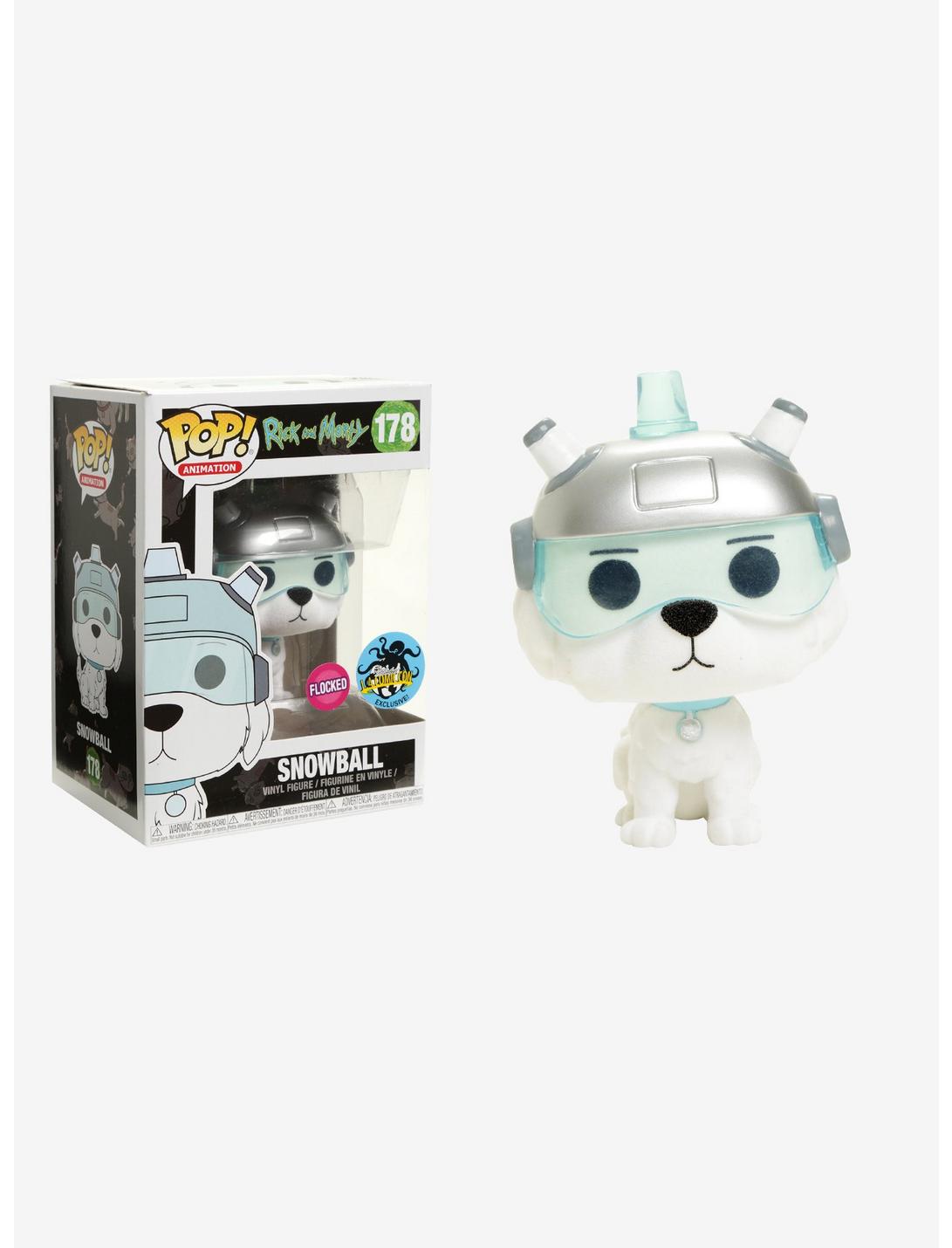 Funko Rick And Morty Pop! Animation Snowball (Flocked) Vinyl Figure 2017 Stan Lee's L.A. Comic Con Exclusive, , hi-res