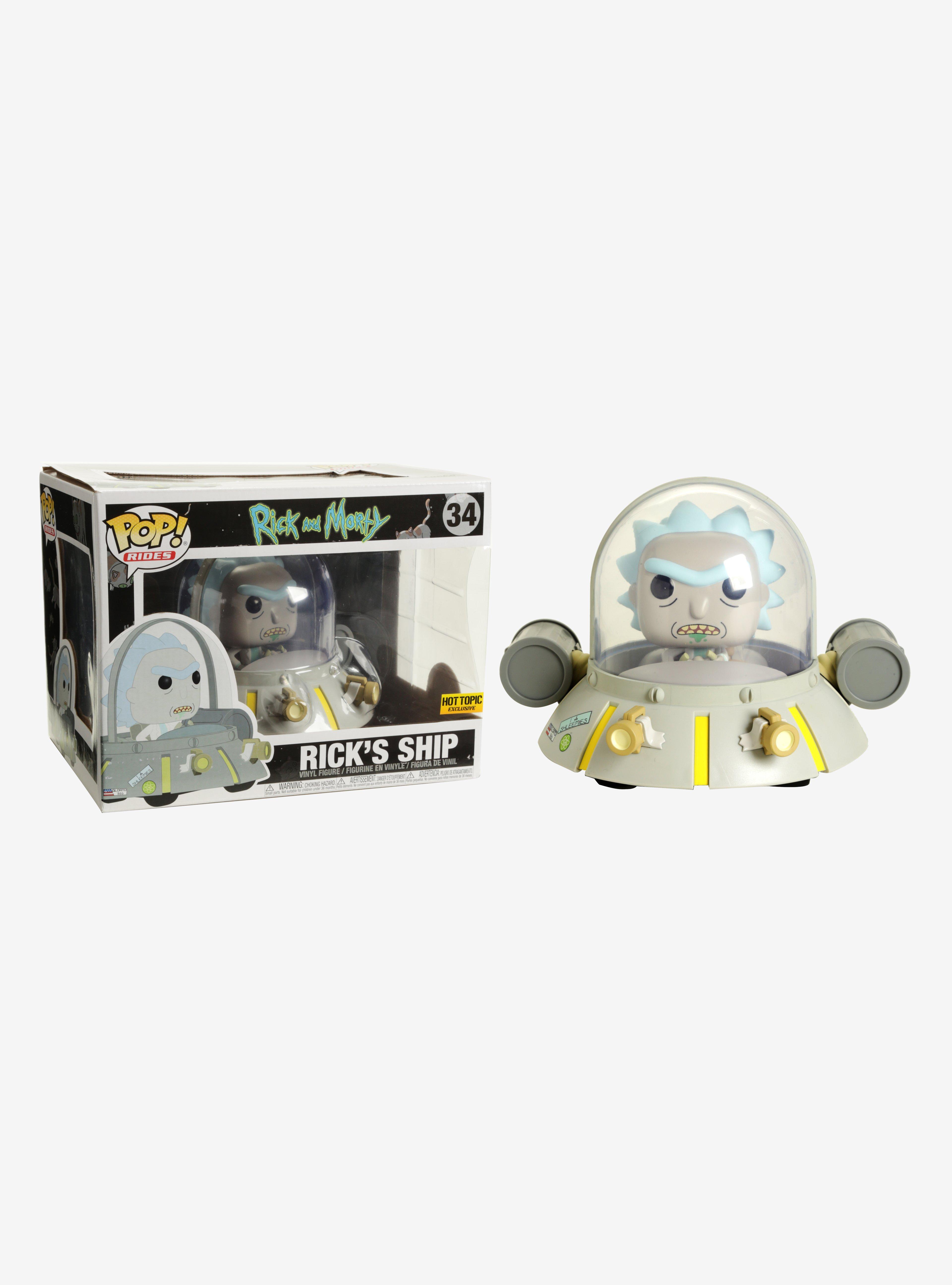 Funko Rick And Morty Pop! Rides Ricks Ship Vinyl Figure Hot Topic Exclusive, , hi-res