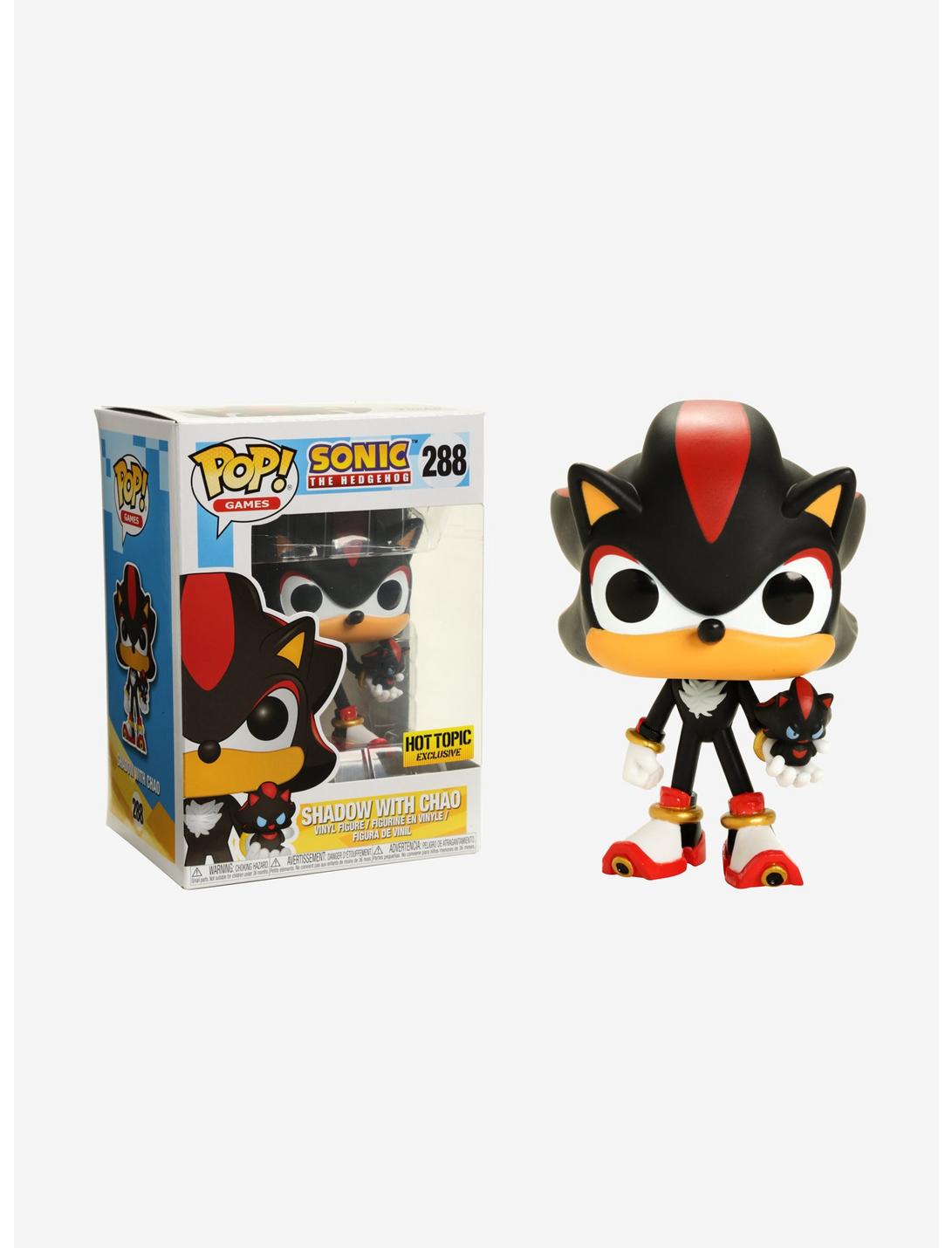Funko Sonic The Hedgehog Pop! Games Shadow With Chao Vinyl Figure Hot Topic Exclusive, , hi-res