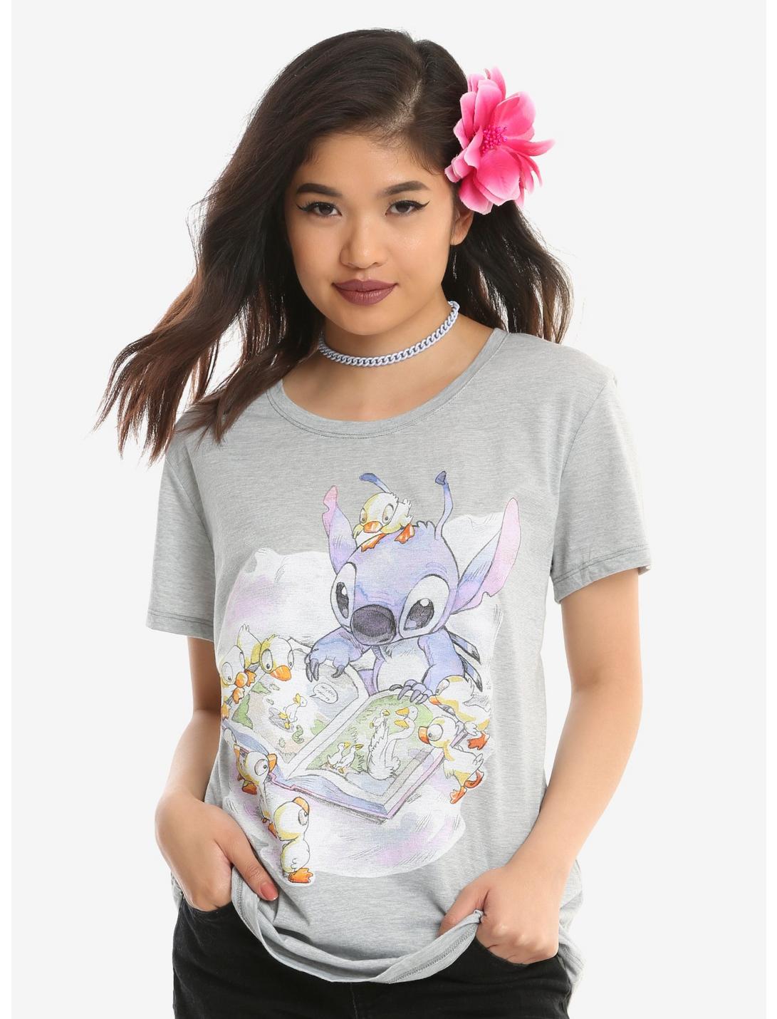 Disney Lilo & Stitch Duckies Girls T-Shirt, GREY, hi-res