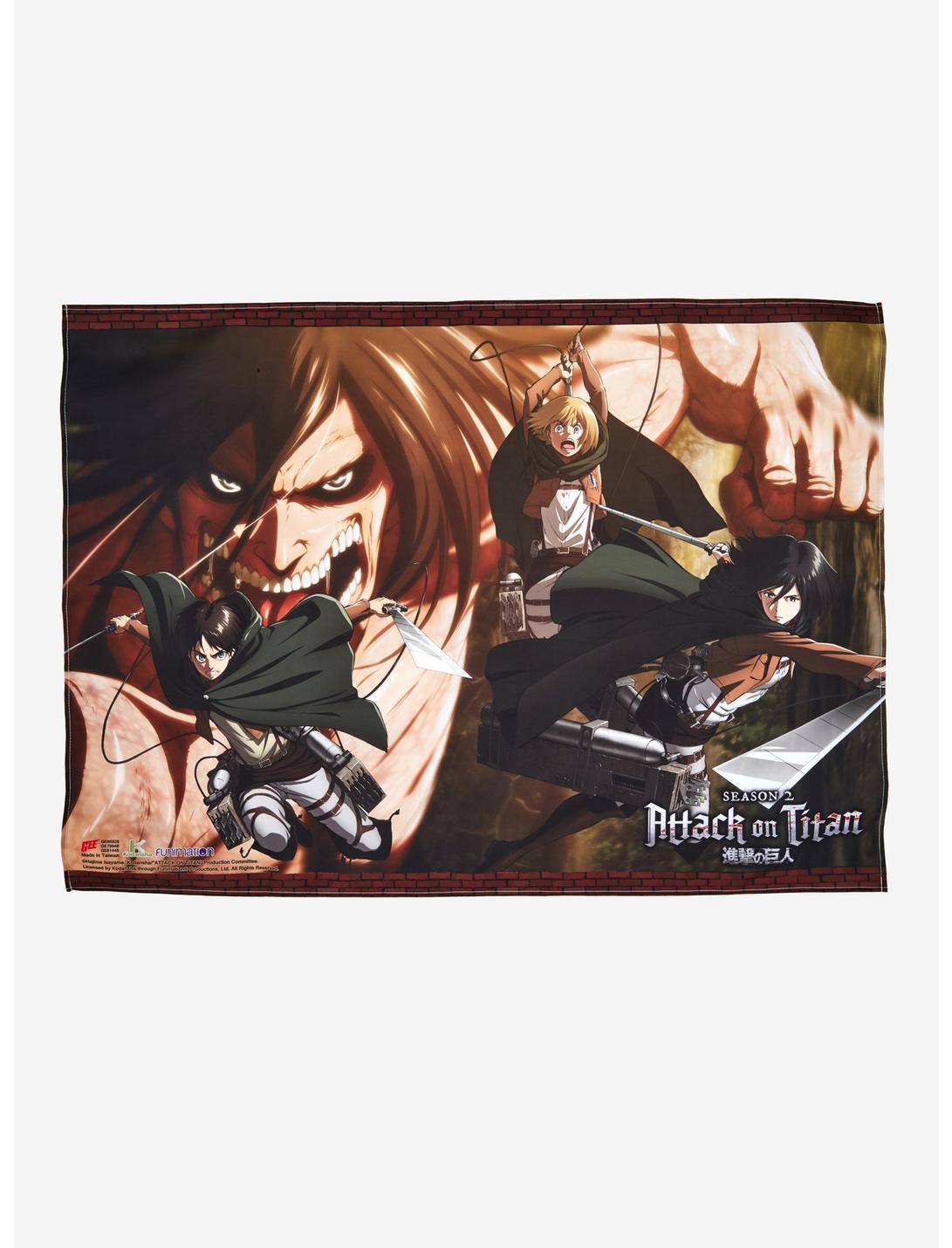 Attack On Titan Season 2 Eren's Titan Group Fabric Poster, , hi-res