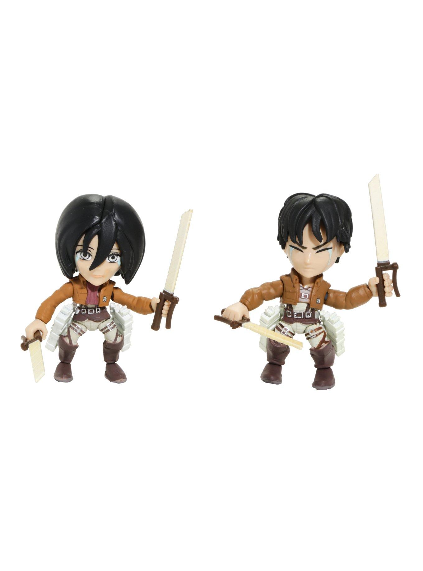The Loyal Subjects Attack On Titan Eren Mikasa Crying Edition Vinyl Figure Set Summer Convention Exclusive, , hi-res