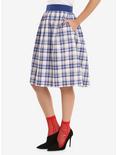 Her Universe Doctor Who Plaid Skirt, MULTI, hi-res