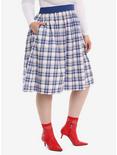 Her Universe Doctor Who Plaid Skirt Plus Size, MULTI, hi-res