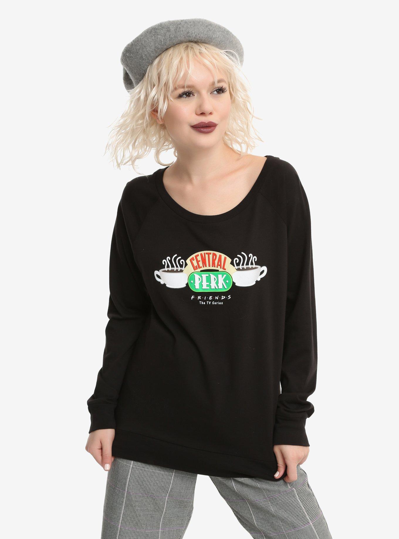 Friends Central Perk Girls Long-Sleeve T-Shirt, BLACK, hi-res