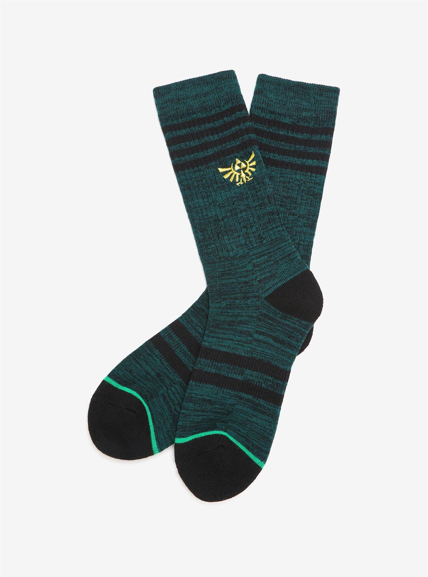 Nintendo The Legend Of Zelda Emroidered Crew Socks, , hi-res