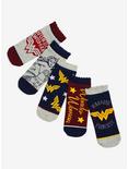 DC Comics Wonder Woman Ruffle Socks 5 Pair, , hi-res