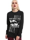Fall Out Boy Losing My Mind Girls Long-Sleeve T-Shirt, BLACK, hi-res
