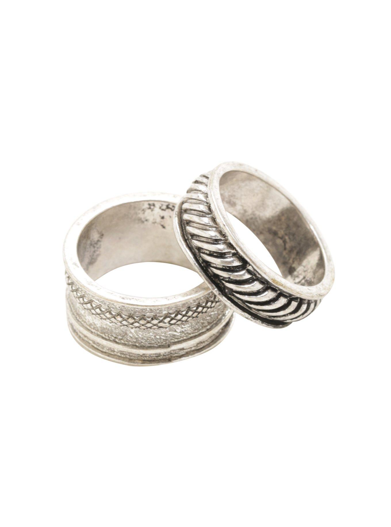 Silver Guys Ring Set, , hi-res