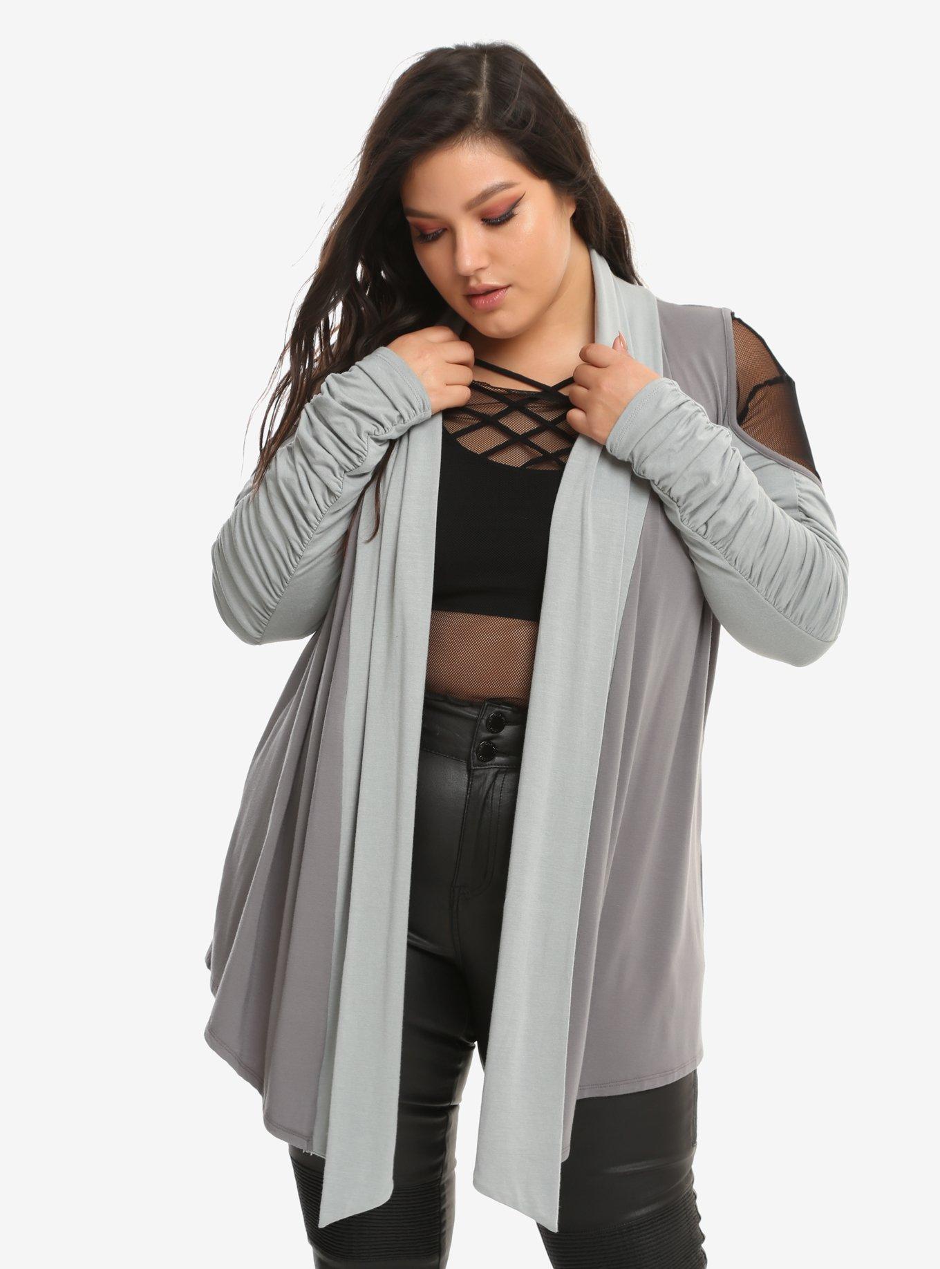 Her Universe Star Wars: The Last Jedi Rey Girls Cardigan Plus Size, MULTI, hi-res