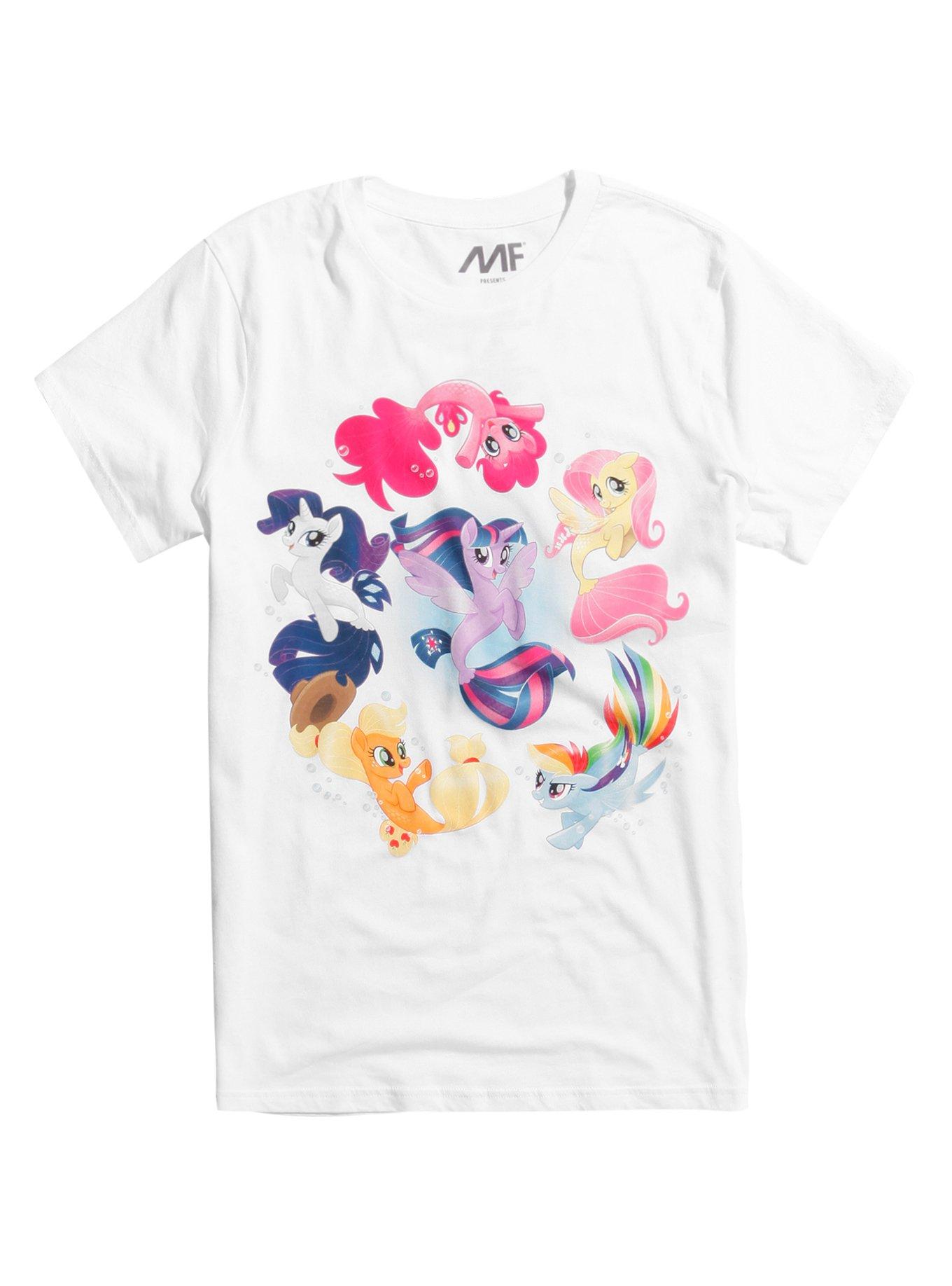 My Little Pony: The Movie Mane 6 Sea Ponies T-Shirt, WHITE, hi-res