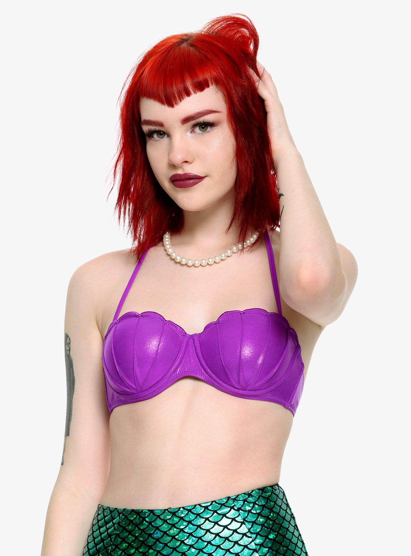Custom Mermaid bra top. $75.00, via .  Mermaid halloween, Mermaid bra, Mermaid  costume