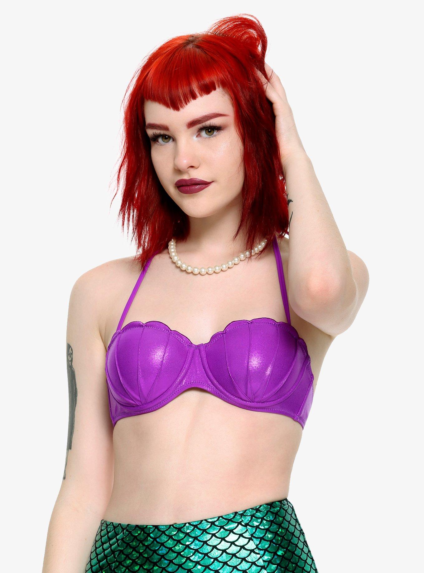 Disney The Little Mermaid Ariel Swim Top, PURPLE, hi-res