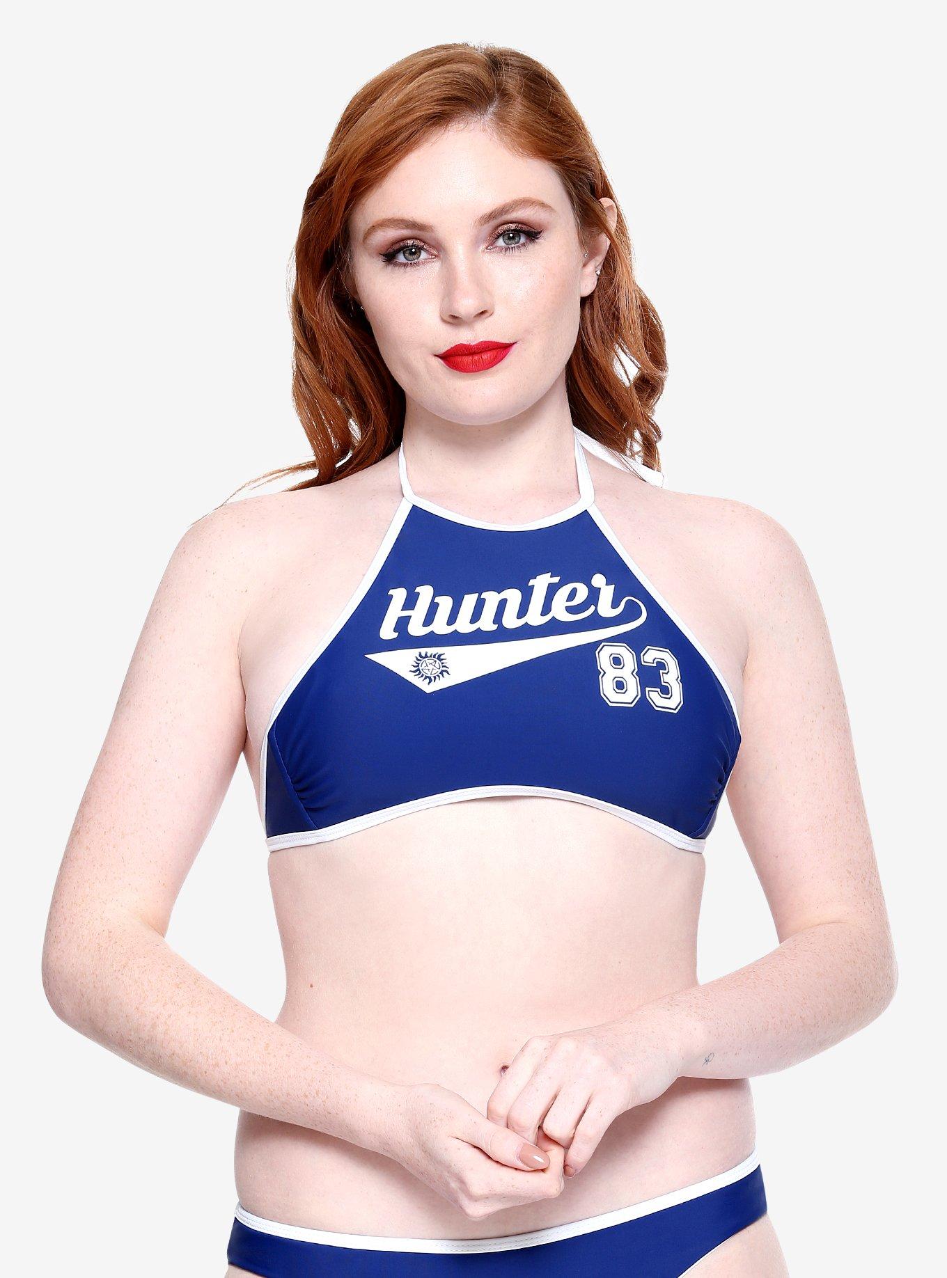 Supernatural Varsity Swim Top, BLUE, hi-res