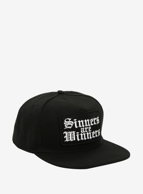 BlackCraft Sinners Are Winners Snapback Hat Hot Topic