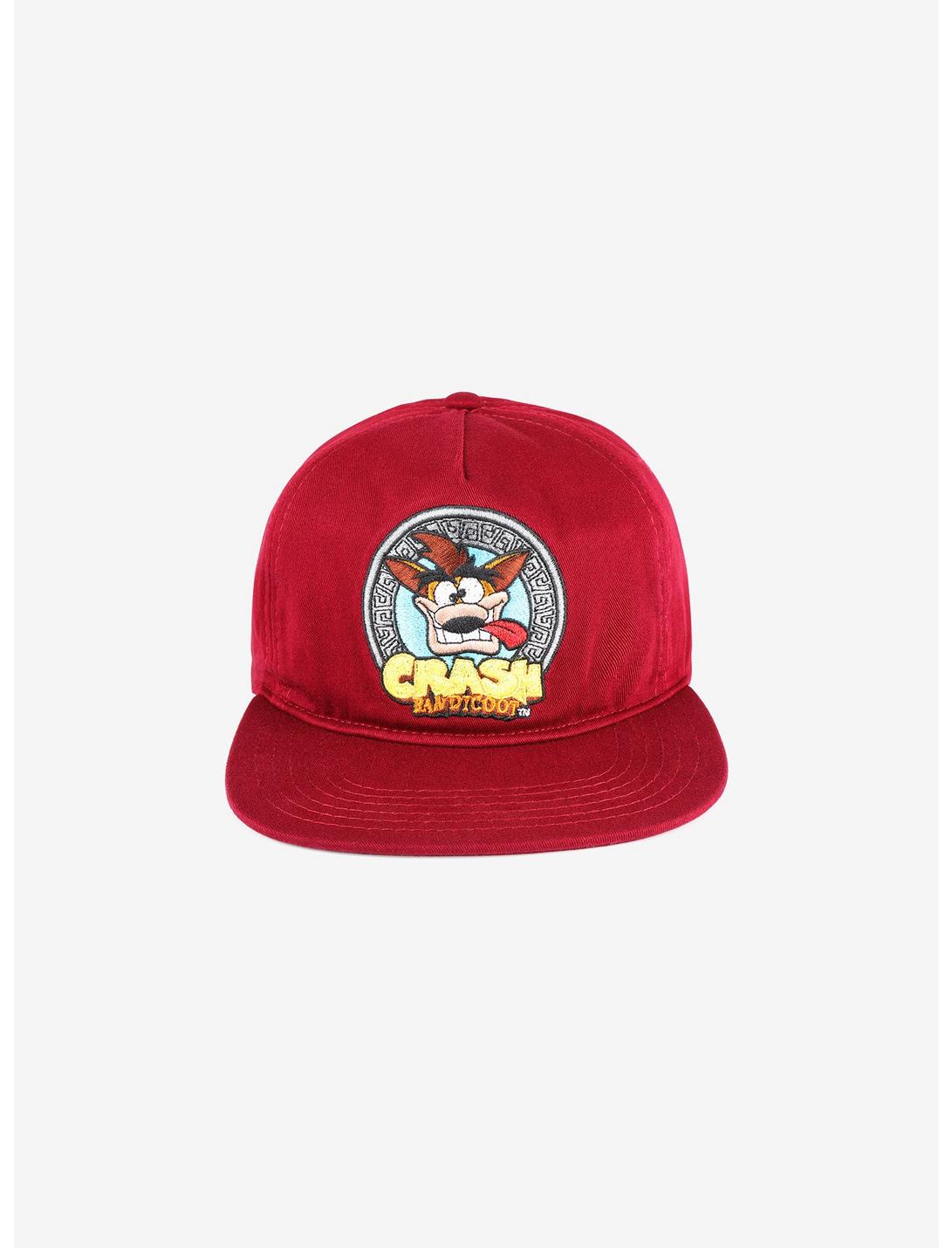 Crash Bandicoot Maroon Snapback Hat, , hi-res