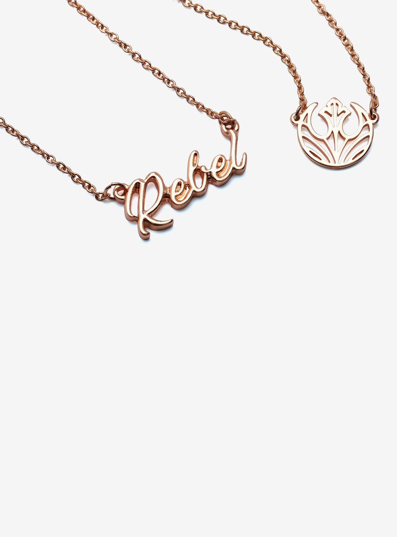 Star Wars Rebels Rose Gold Necklace Set - BoxLunch Exclusive, , hi-res