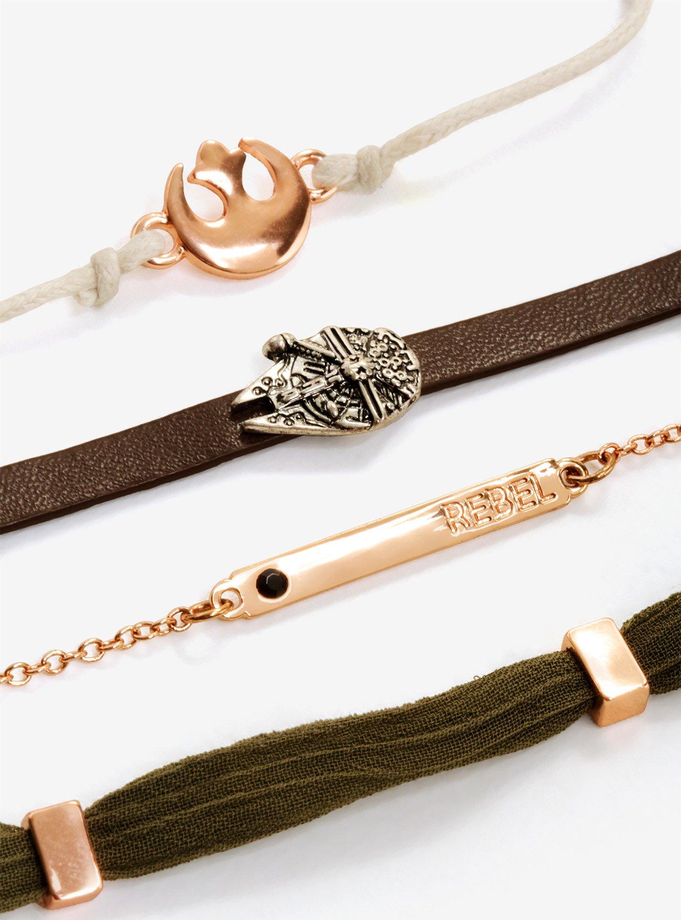 Star Wars Rebel Bracelet Set - BoxLunch Exclusive, , hi-res