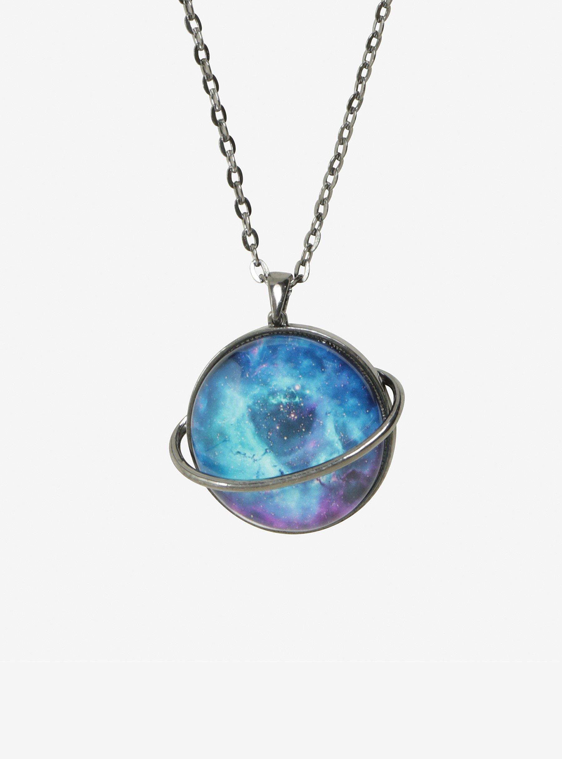 Blackheart Planet Medallion Necklace, , hi-res