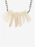 Blackheart Clear Crystal Chain Necklace, , hi-res