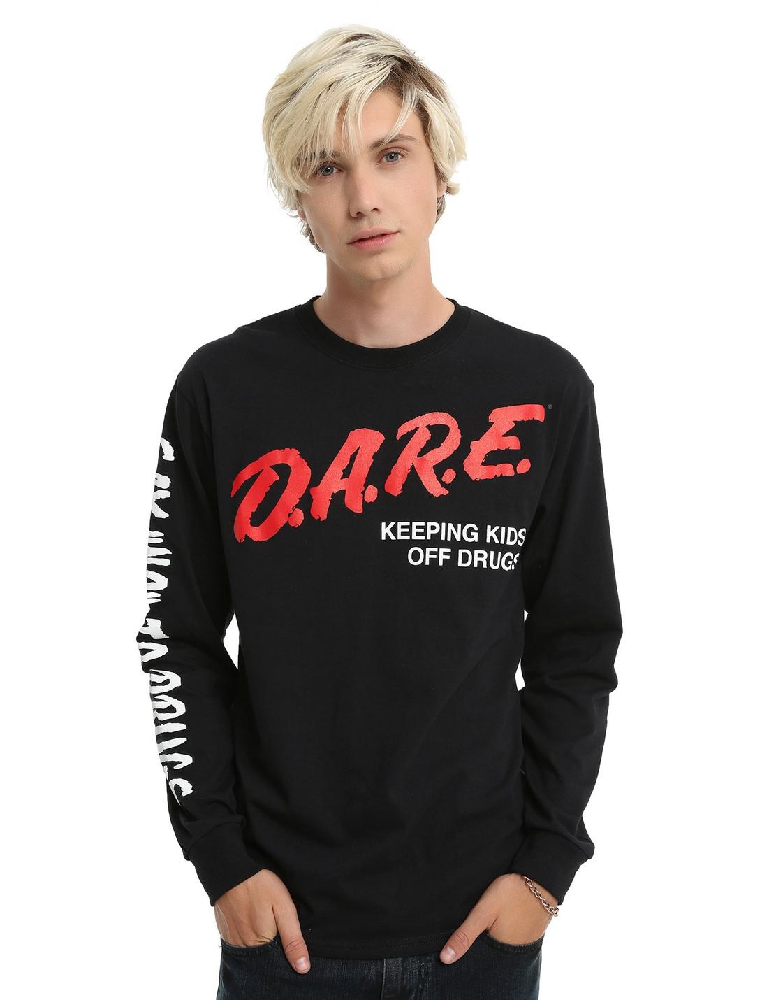 D.A.R.E Long-Sleeve T-Shirt, BLACK, hi-res