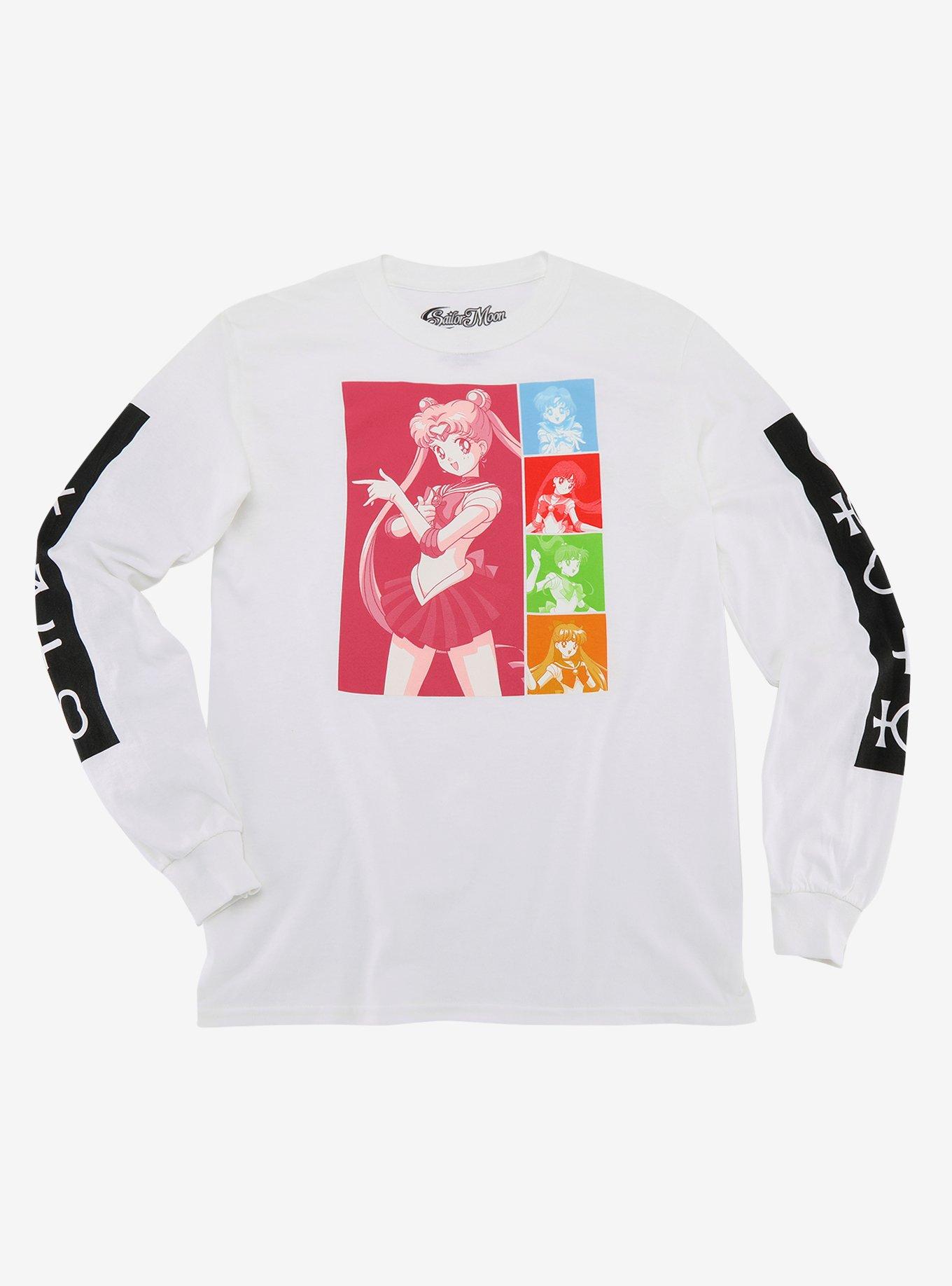 Sailor Moon Sailor Scouts Long-Sleeve T-Shirt, WHITE, hi-res