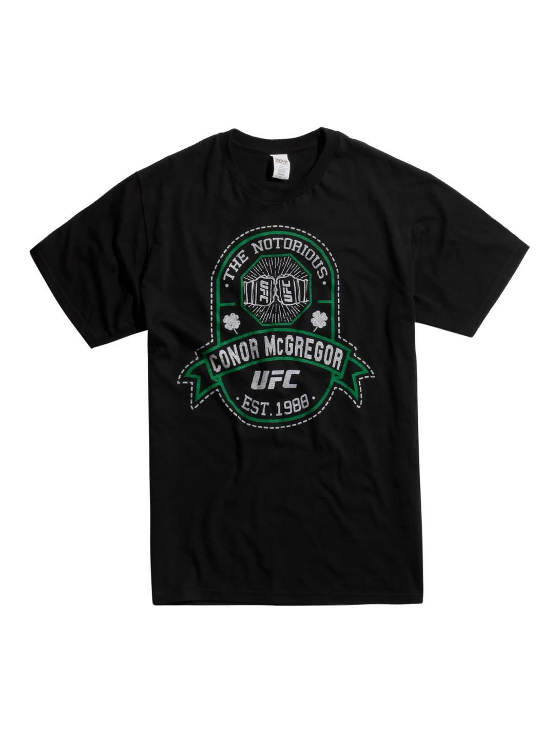 UFC Connor "The Notorious" McGregor Logo T-Shirt, BLACK, hi-res
