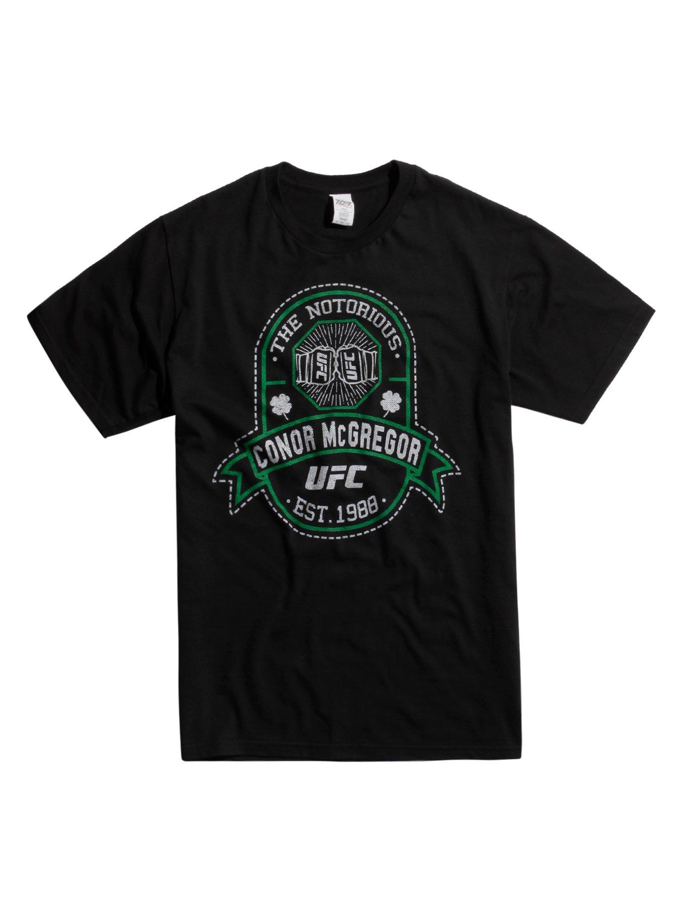 UFC Connor "The Notorious" McGregor Logo T-Shirt, BLACK, hi-res