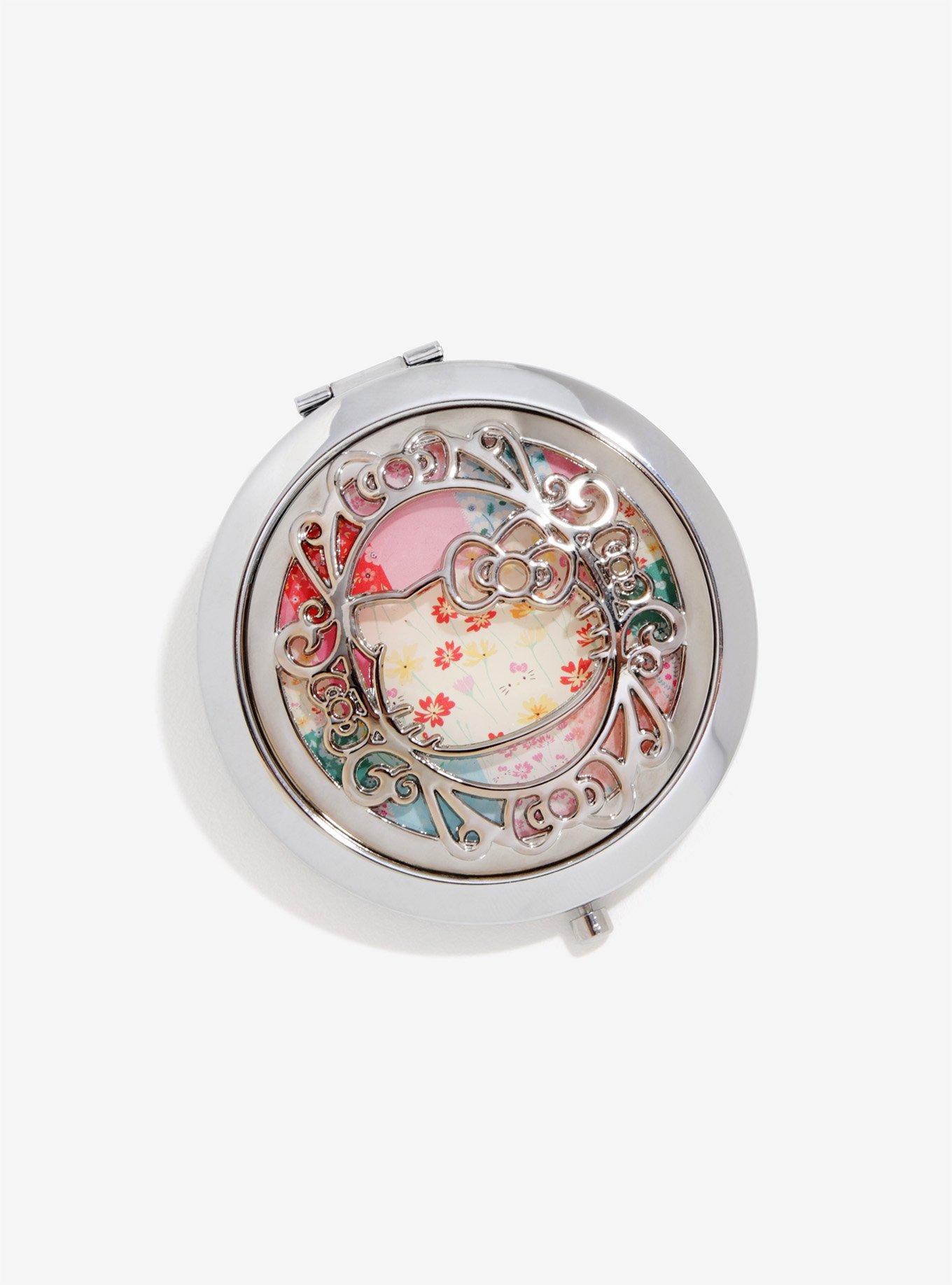 Hello Kitty Patchwork Compact Mirror, , hi-res