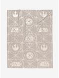 Star Wars Metallic Jersey Throw Blanket - BoxLunch Exclusive, , hi-res
