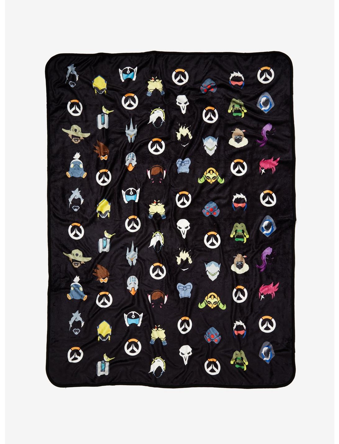 Overwatch Minimal Icon Throw Blanket - BoxLunch Exclusive, , hi-res