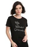 The Handmaid's Tale Nolite Te Bastardes Carborundorum Girls T-Shirt, BLACK, hi-res