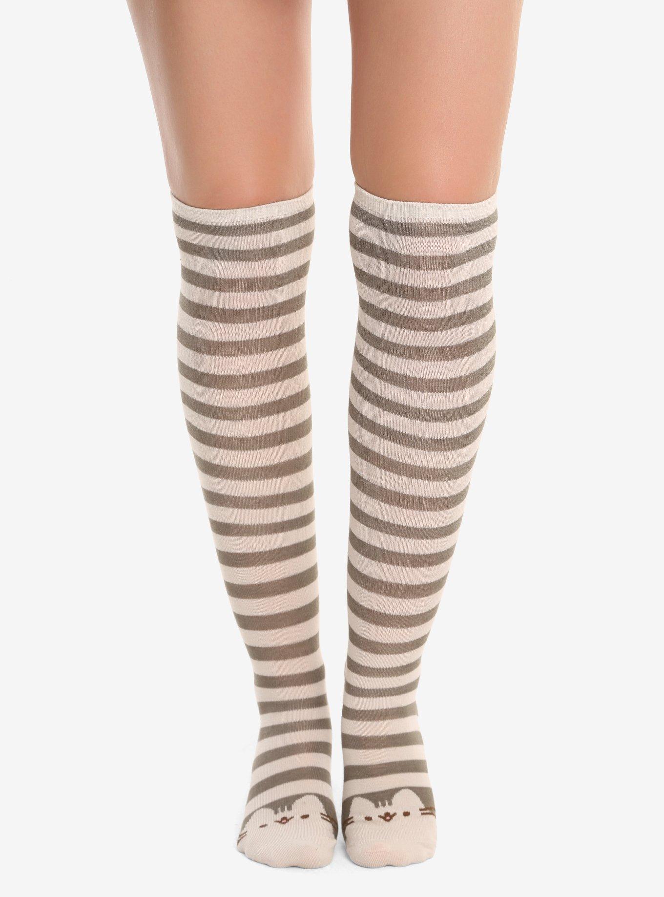 Pusheen Striped Knee Socks, , hi-res