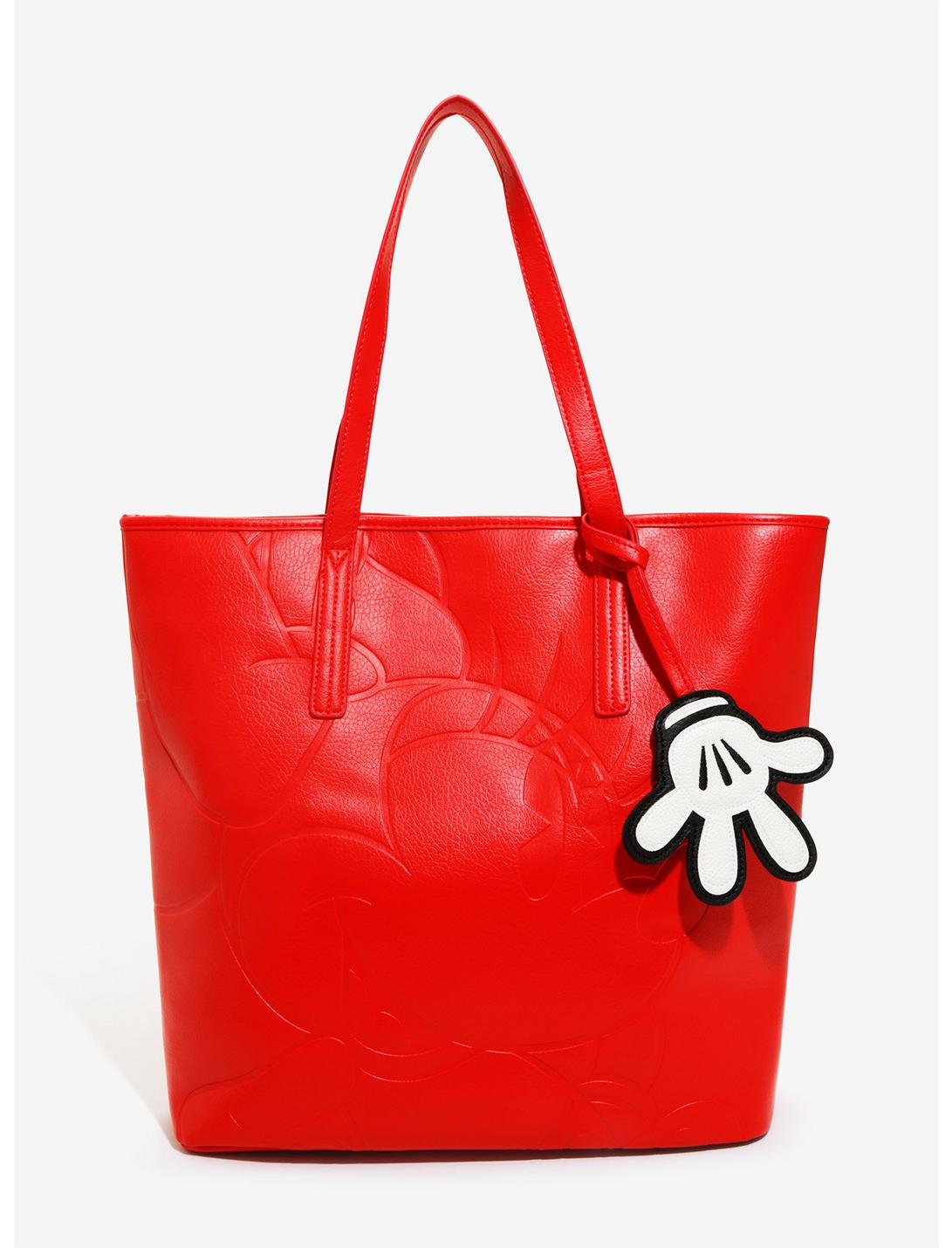 Plus Size Loungefly Disney Minnie Mouse Debossed Red Tote Bag, , hi-res