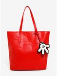 Loungefly Disney Minnie Mouse Debossed Red Tote Bag, , hi-res
