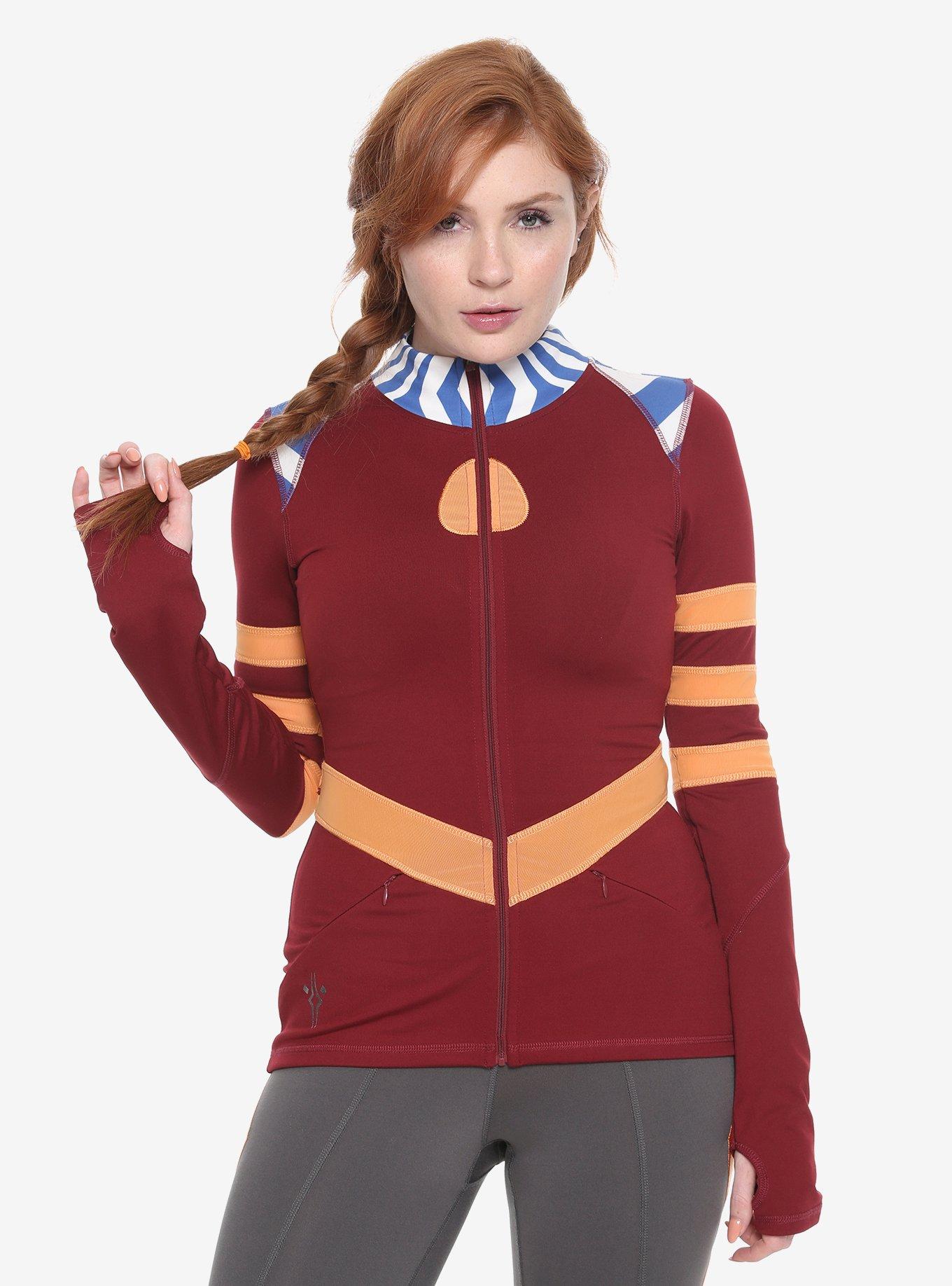 Her Universe Star Wars: The Clone Wars Ahsoka Tano Girls Track Jacket, MULTI, hi-res