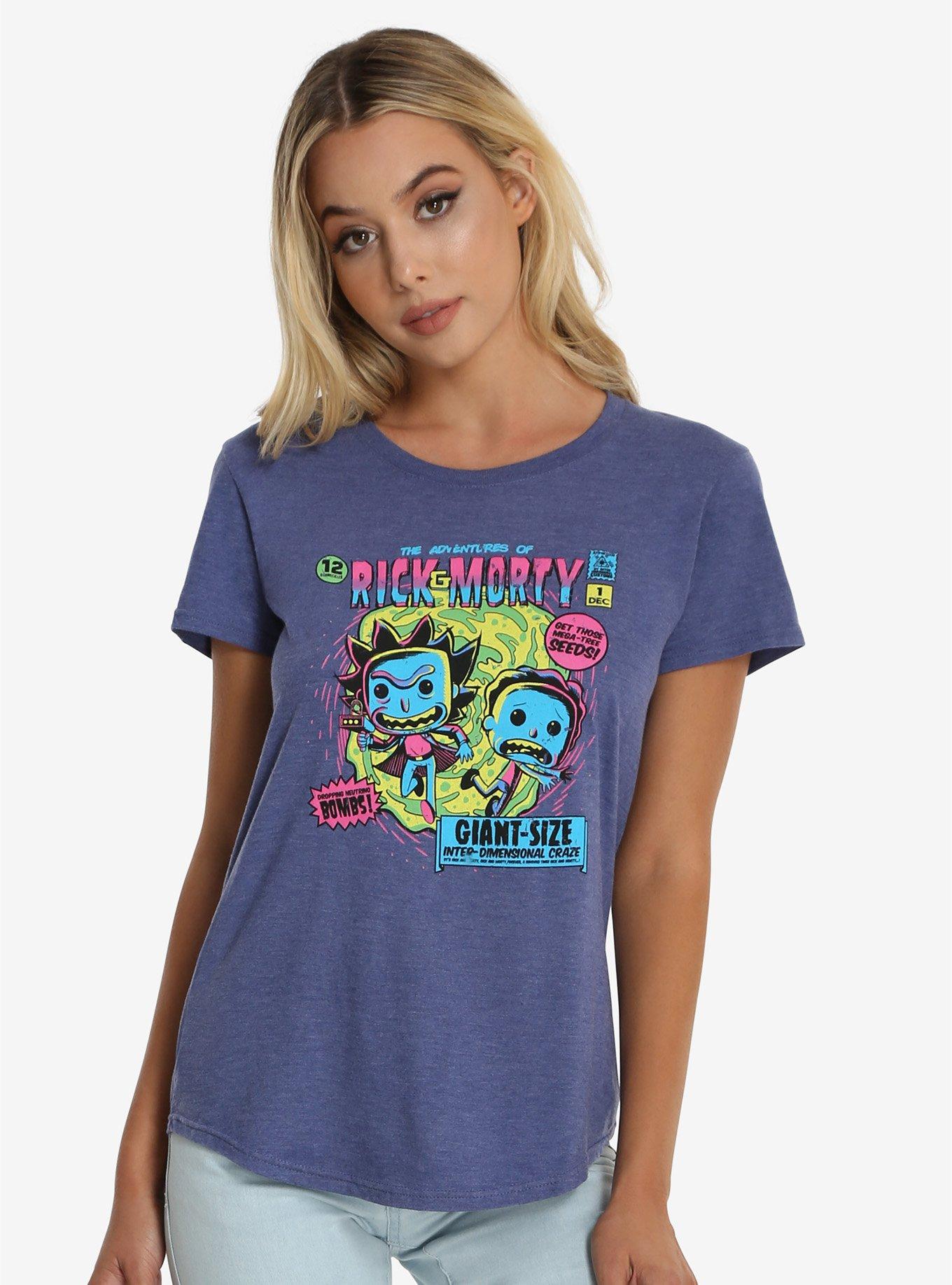 Funko Pop! Rick And Morty Womens Tee, BLUE, hi-res