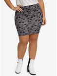 Disney Mickey Mouse Foldover Cotton-Blend Pencil Skirt Plus Size, MICKEY HEADS, hi-res