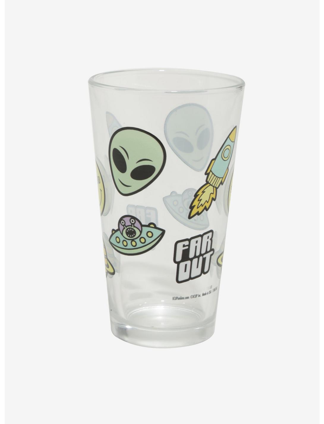 Far Out Space Alien Pint Glass, , hi-res