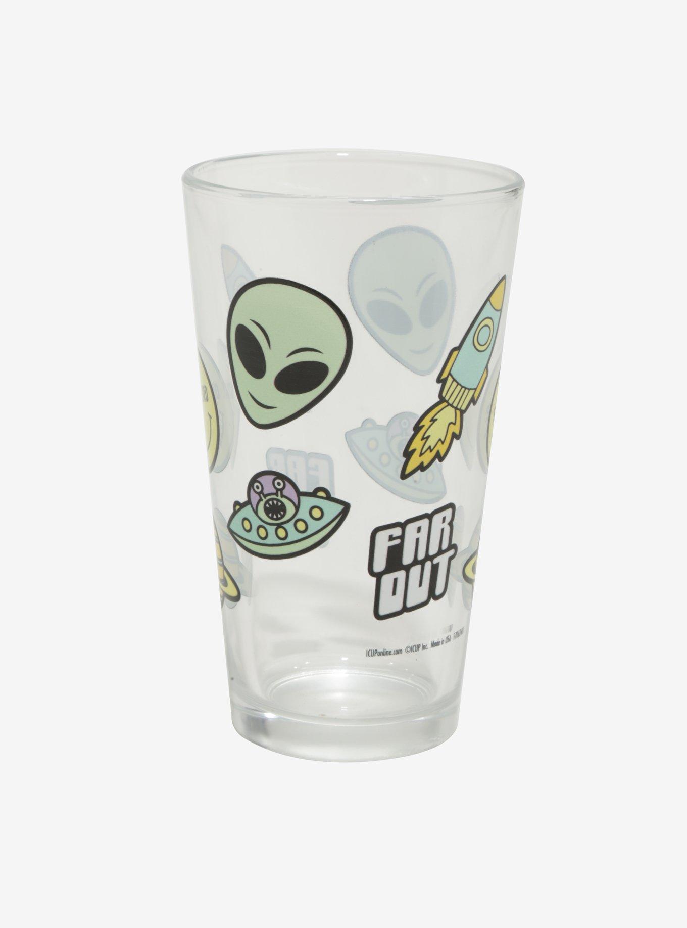 Far Out Space Alien Pint Glass, , hi-res