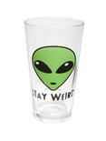Stay Weird Alien Pint Glass, , hi-res